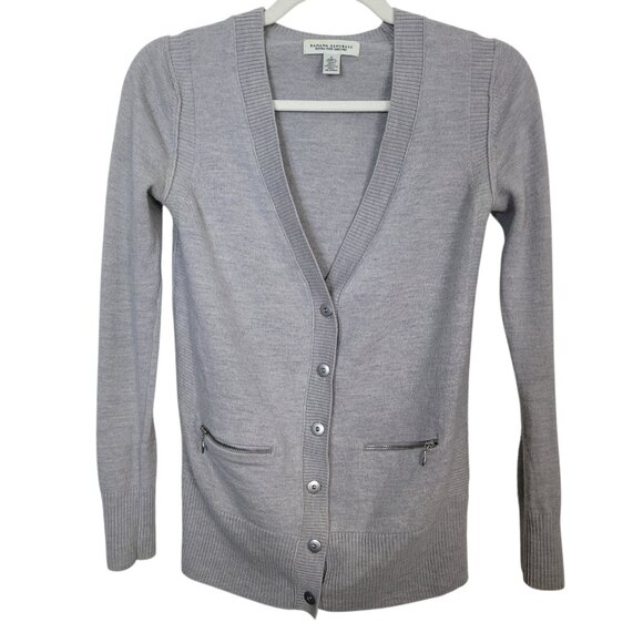 Banana Republic Sweaters - Banana Republic Extra Fine Merino Wool Grey V Neck Cardigan Sweater Women's Sm